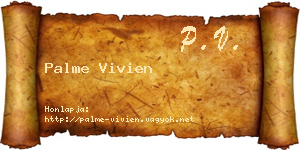 Palme Vivien névjegykártya
